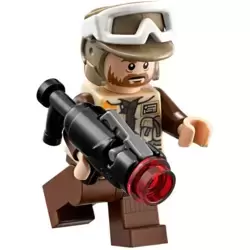 Rebel Trooper, Goggles, Dark Tan Helmet, Brown Beard (Corporal Rostok)