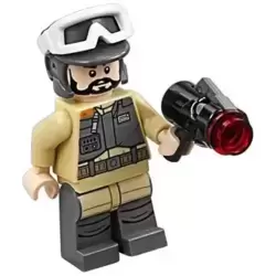 Rebel Trooper, Goggles, Gray Helmet, Black Beard (Private Kappehl)