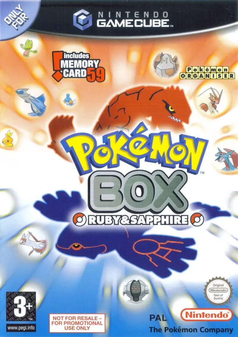 Jeux Gamecube - Pokemon Box: Ruby and Sapphire