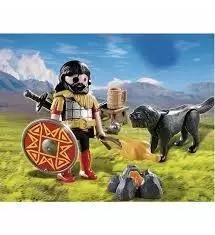 Playmobil SpecialPlus - Barbarian with Dog at Campfire