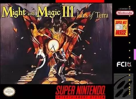 Super Famicom Games - Might & Magic III - Isles of Terra
