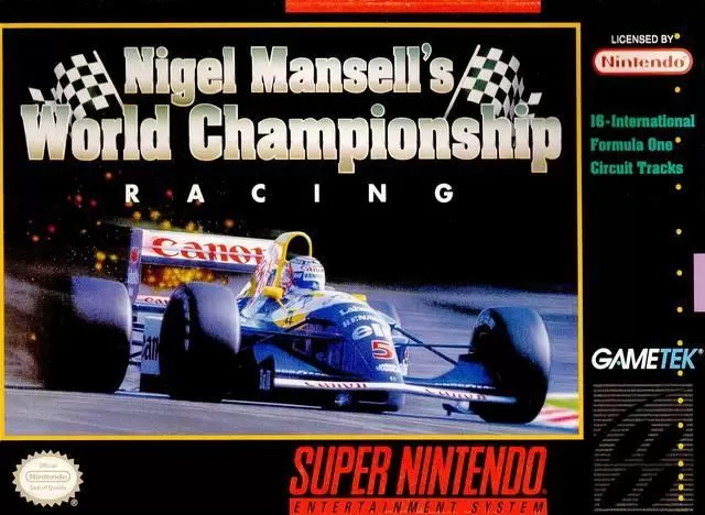 Super Famicom Games - Nigel Mansell\'s World Championship Racing