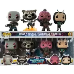 Guardians of the Galaxy 2 -  Rocket, Drax, Taserface And Mantis 4 Pack