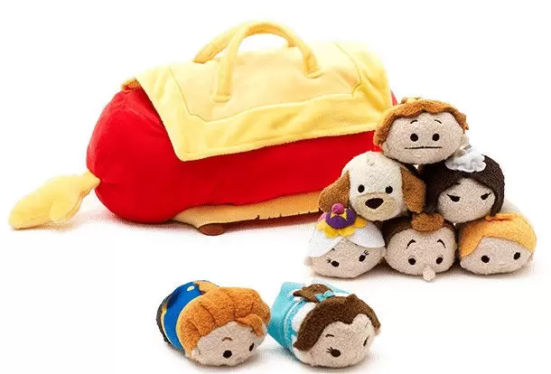 Tsum Tsum Plush Bag And Box Sets - Beauty And The Beast Carry Case