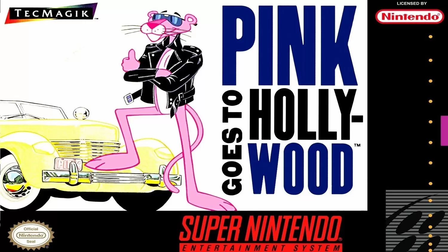 Jeux Super Nintendo - Pink Goes to Hollywood