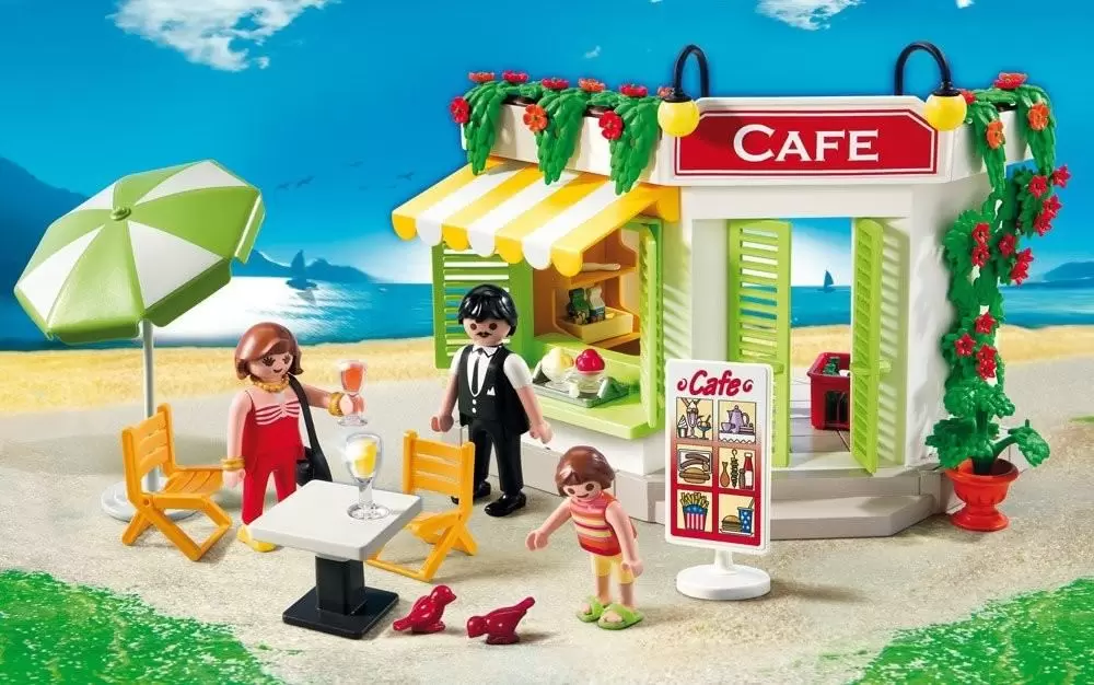 Playmobil dans la ville - Café du port