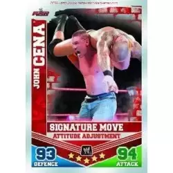 Slam Attax Mayhem Card: Attitude Adjustment-John Cena
