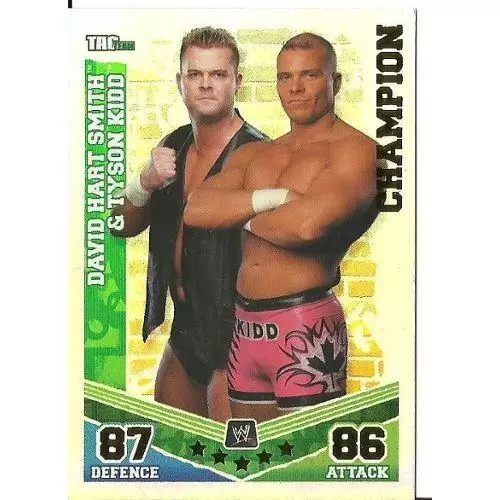 WWE - Slam Attax - Mayhem - Slam Attax Mayhem Card: Champion David Hart & Tyson Kidd