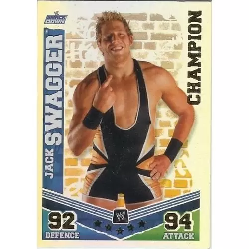 WWE - Slam Attax - Mayhem - Slam Attax Mayhem Card: Champion Jack Swagger