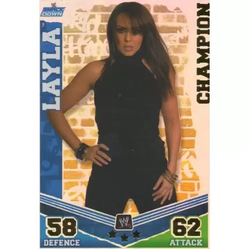 WWE - Slam Attax - Mayhem - Slam Attax Mayhem Card: Champion Layla