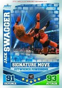 WWE - Slam Attax - Mayhem - Slam Attax Mayhem Card: Gutwrench Powerbomb-Jack Swagger