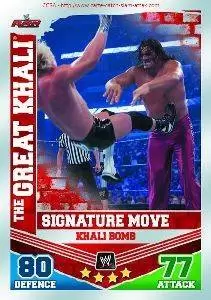 WWE - Slam Attax - Mayhem - Slam Attax Mayhem Card: Khali Bomb-The Great Khali