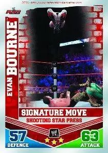 WWE - Slam Attax - Mayhem - Slam Attax Mayhem Card: Shooting Star Press-Evan Bourne