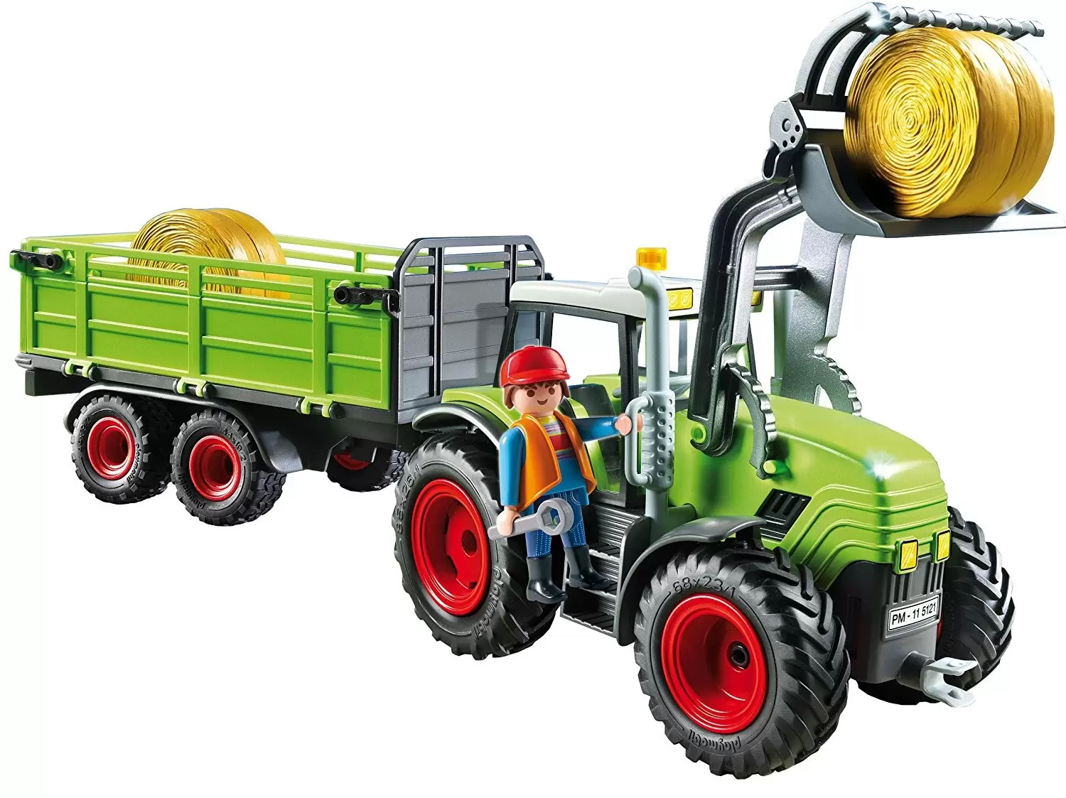 Grand tracteur avec remorque - Playmobil Fermiers 5121