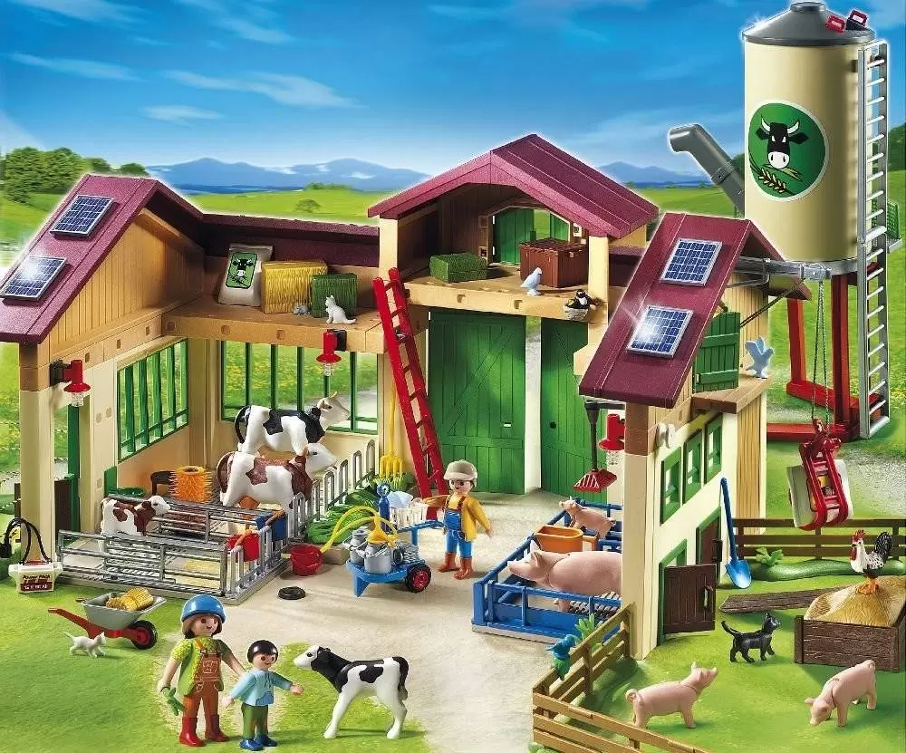Playmobil Fermiers - La nouvelle ferme avec silo