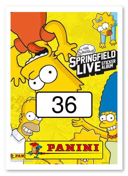 Simpsons Springfield live - Sticker n°36