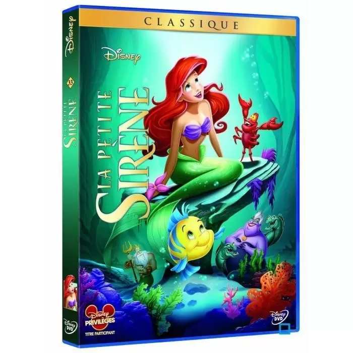 Les grands classiques de Disney en DVD - La petite sirène