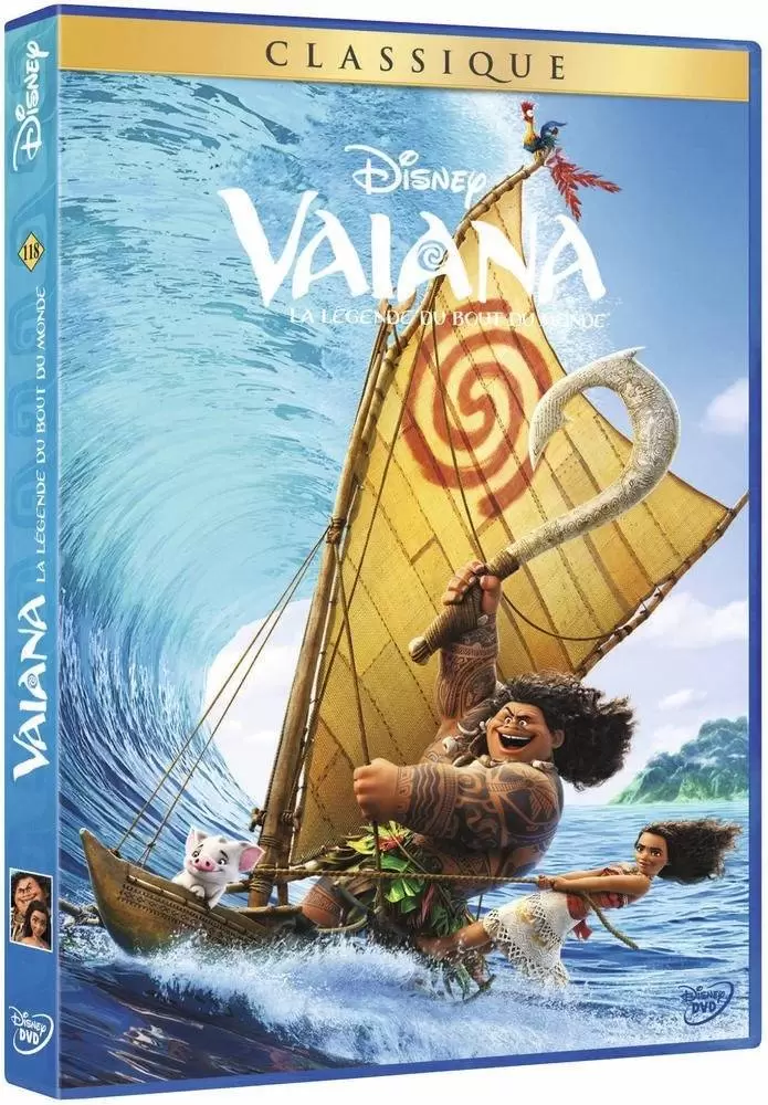 Les grands classiques de Disney en DVD - Vaiana, la légende du bout du monde