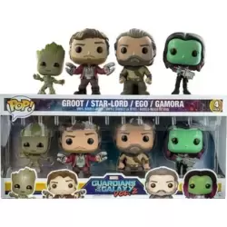 Guardians of the Galaxy 2 - Groot, Star-Lord, Ego And Gamora 4 Pack