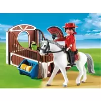 Flamenco Horse with Stall Play Set
