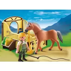 Work Horse with Stall Play Set