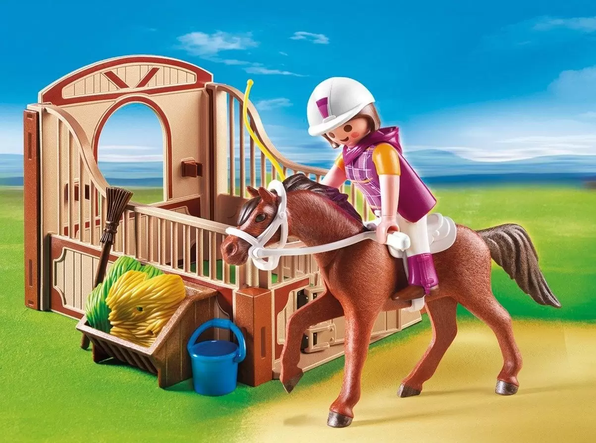 gullig fad Talje Trekking Horse with Stall Play Set - Playmobil Horse Riding 5518
