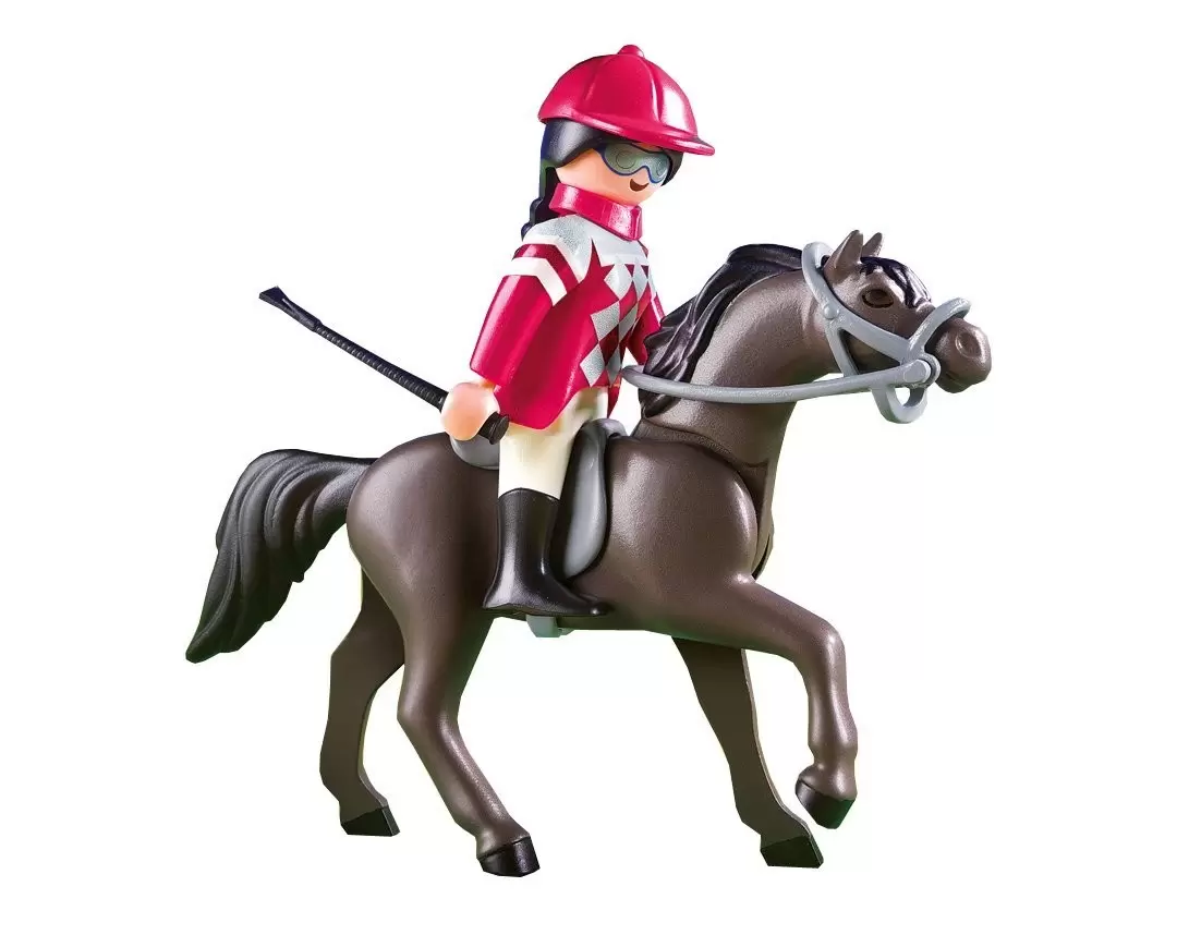 Playmobil équitation - Pur-sang arabe et jokey