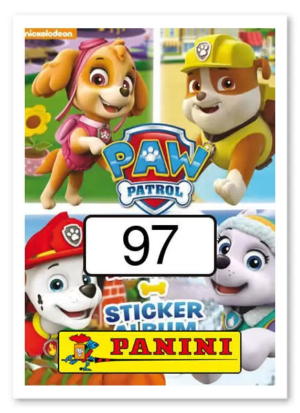 Sticker Panini n°97 - Paw Patrol
