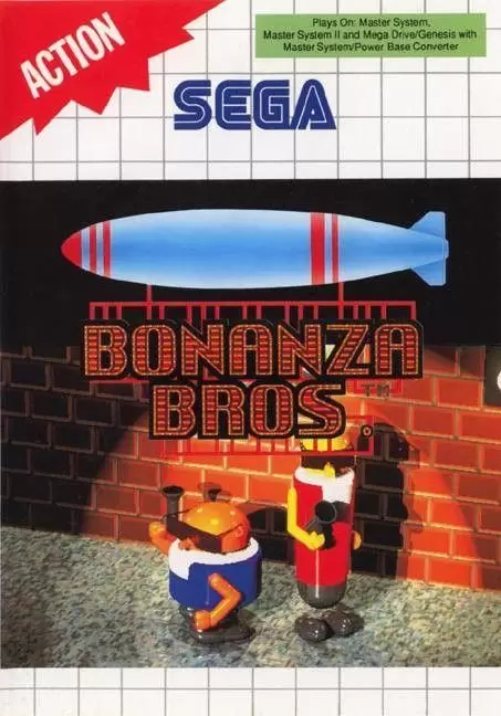 EUR - Jeux SEGA Master System Europe - Bonanza Bros.