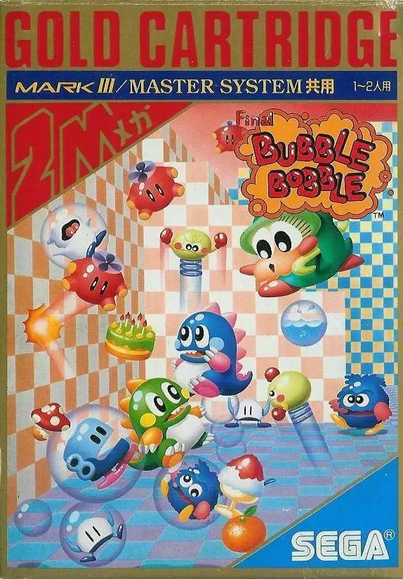 JOGO MEGA DRIVE - BUBBLE BOBBLE