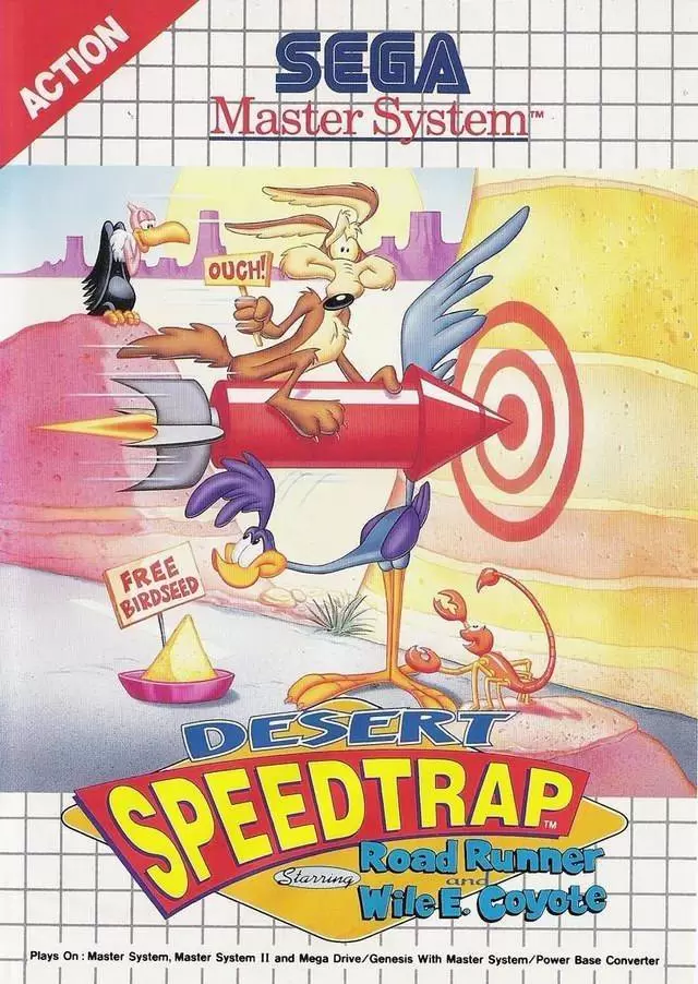SEGA Master System Games - Desert Speedtrap