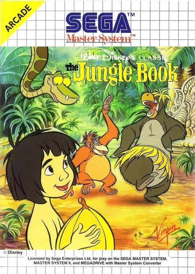 EUR - European Master System Games - Disney\'s The Jungle Book