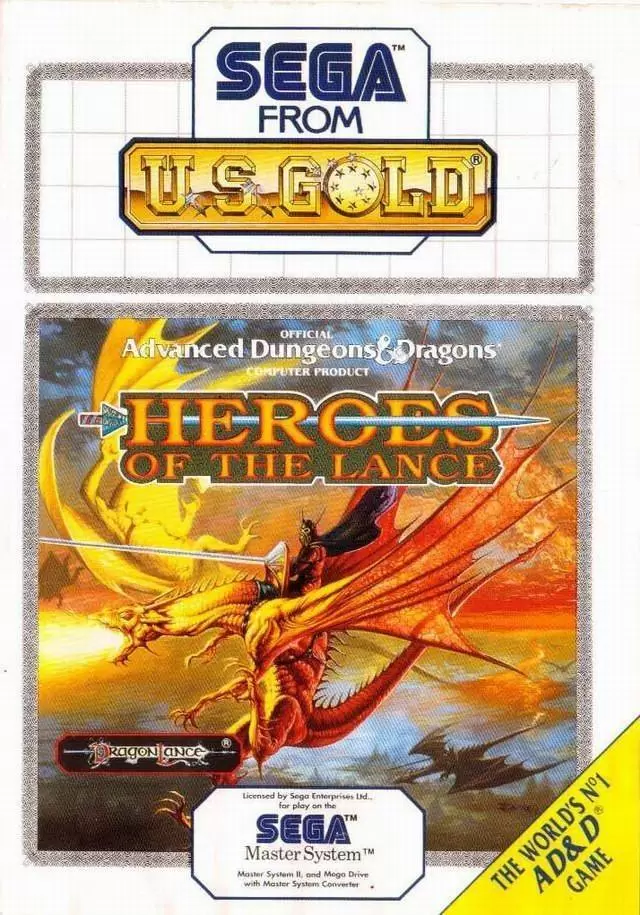 Jeux SEGA Master System - Heroes of the Lance