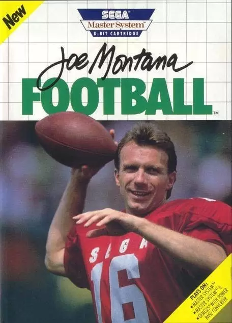 SEGA Master System Games - Joe Montana Football