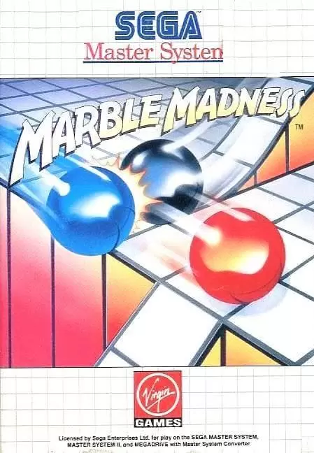 Jeux SEGA Master System - Marble Madness