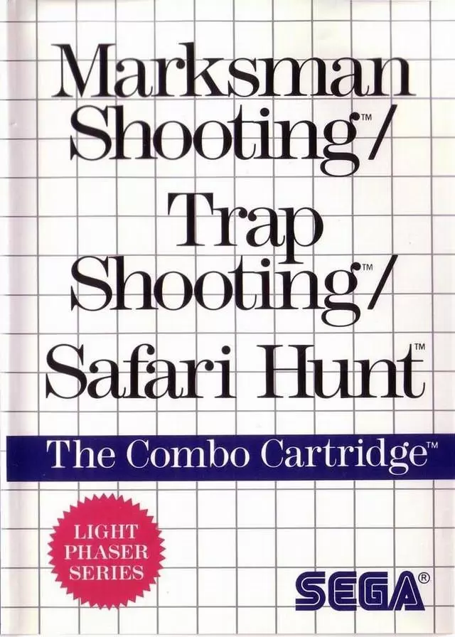 SEGA Master System Games - Marksman Shooting / Trap Shooting / Safari Hunt