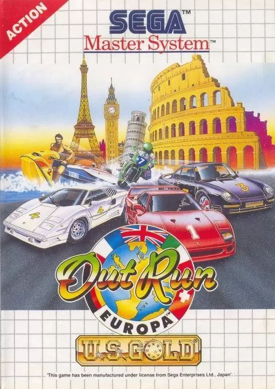 SEGA Master System Games - OutRun Europa