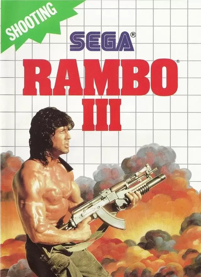 SEGA Master System Games - Rambo III
