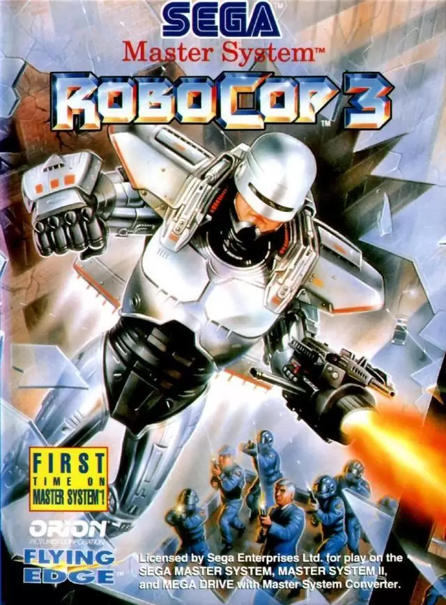 SEGA Master System Games - RoboCop 3