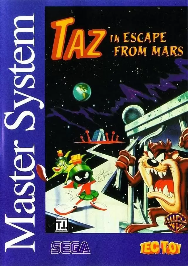 SEGA Master System Games - Taz in Escape from Mars