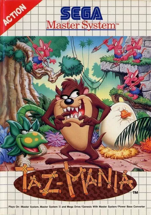 SEGA Master System Games - Taz-Mania