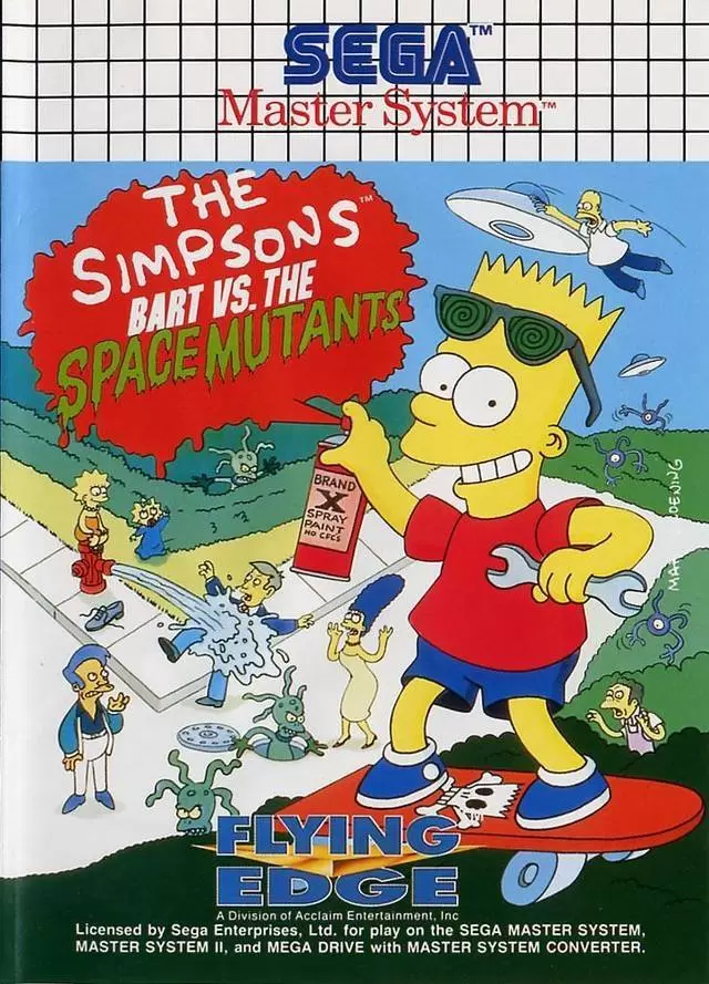 Jeux SEGA Master System - The Simpsons: Bart vs. the Space Mutants