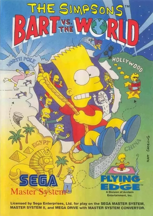 Jeux SEGA Master System - The Simpsons: Bart vs. the World