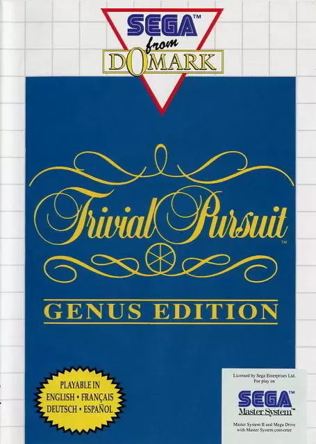 SEGA Master System Games - Trivial Pursuit