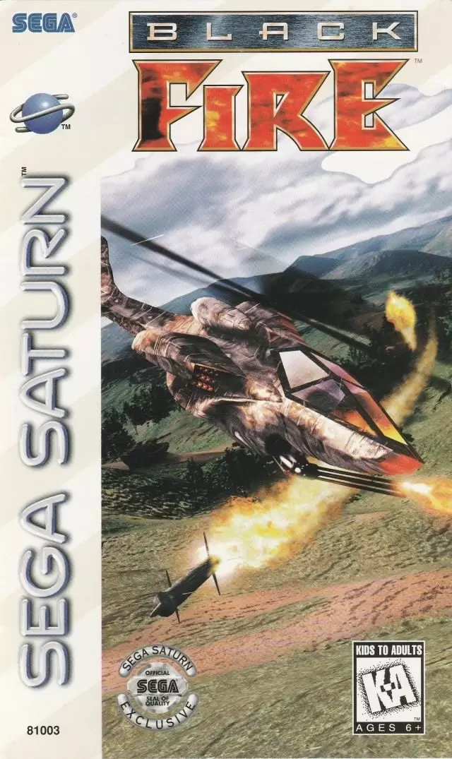 SEGA Saturn Games - Black Fire