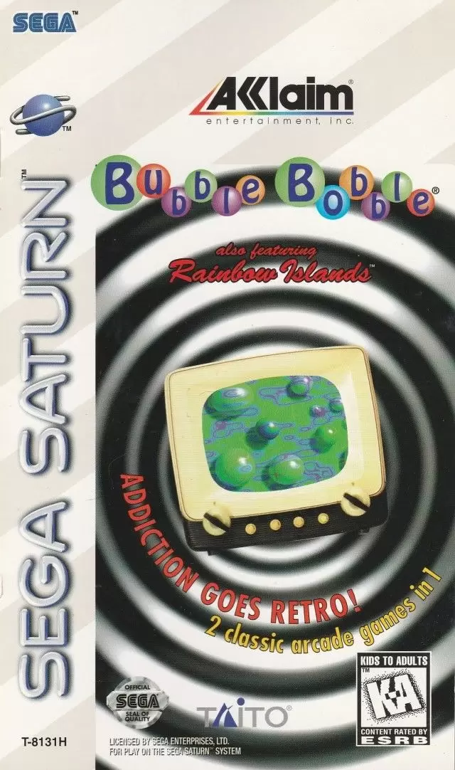 SEGA Saturn Games - Bubble Bobble also featuring Rainbow Islands