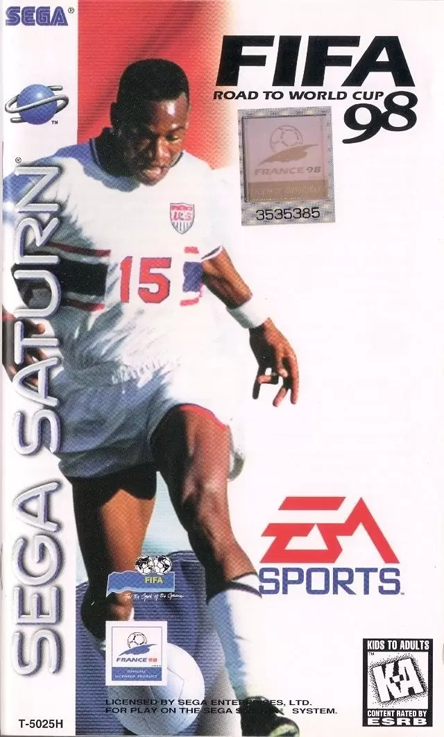 Jeux SEGA Saturn - FIFA: Road to World Cup 98