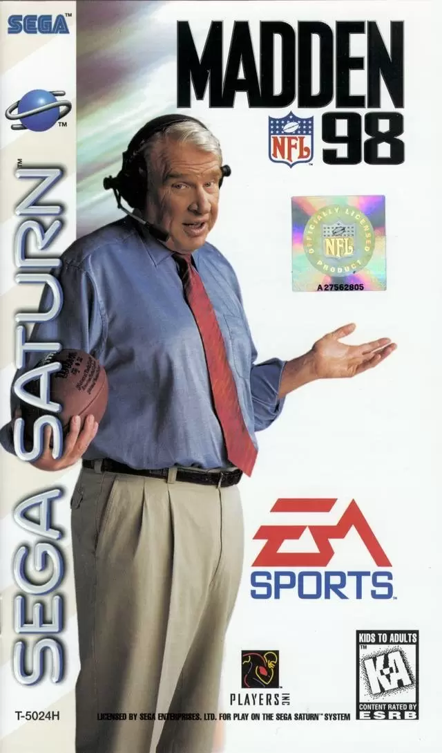 Jeux SEGA Saturn - Madden NFL 98