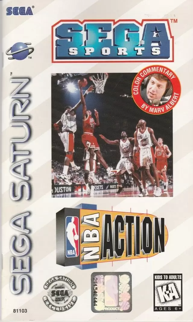 Jeux SEGA Saturn - NBA Action