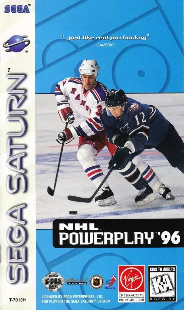 SEGA Saturn Games - NHL PowerPlay \'96